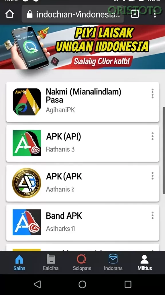 Promosi & Jackpot oristoto screenshot
