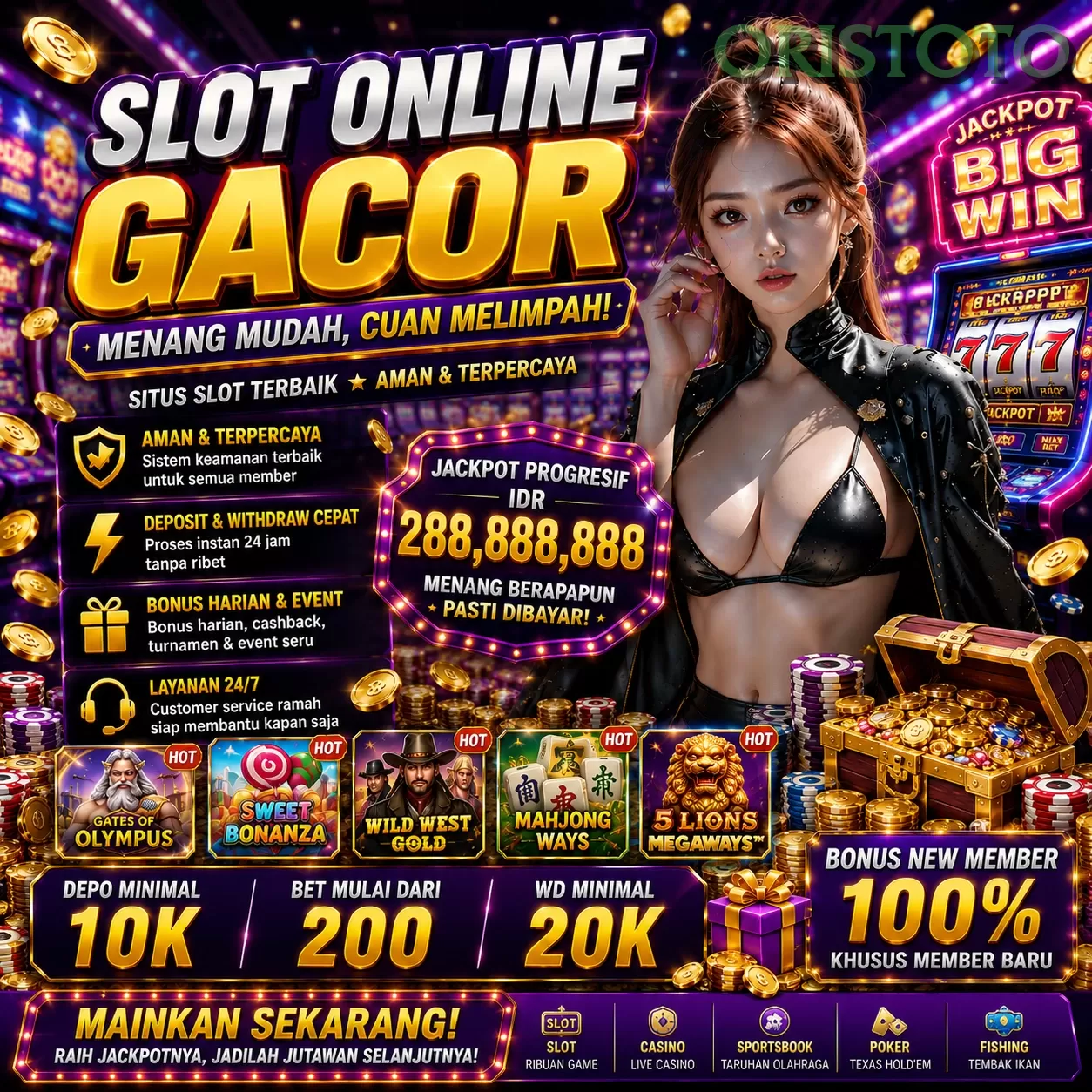 BONUS GARANSI KEKALAHAN SALDO KEMBALI 100_ promotion image